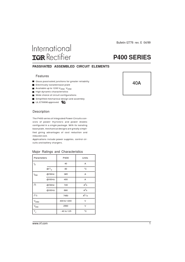 P432 International Rectifier