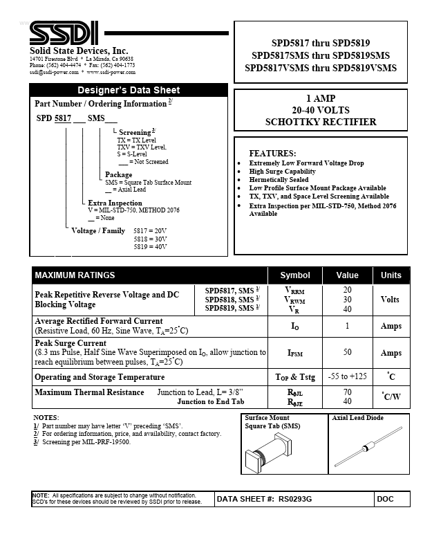 SPD5818VSMS SSDI