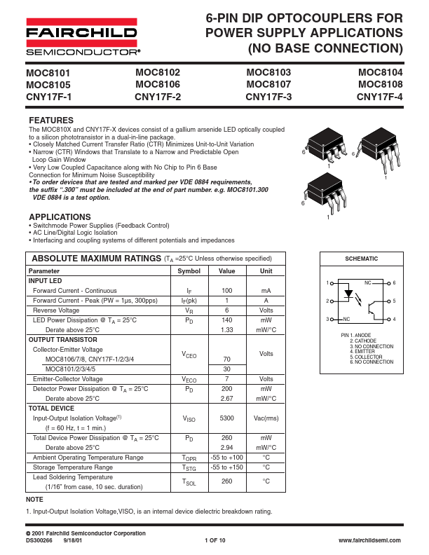 CNY17F-4 Fairchild Semiconductor