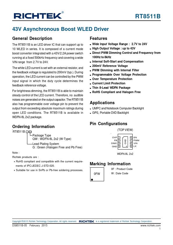 RT8511B Richtek