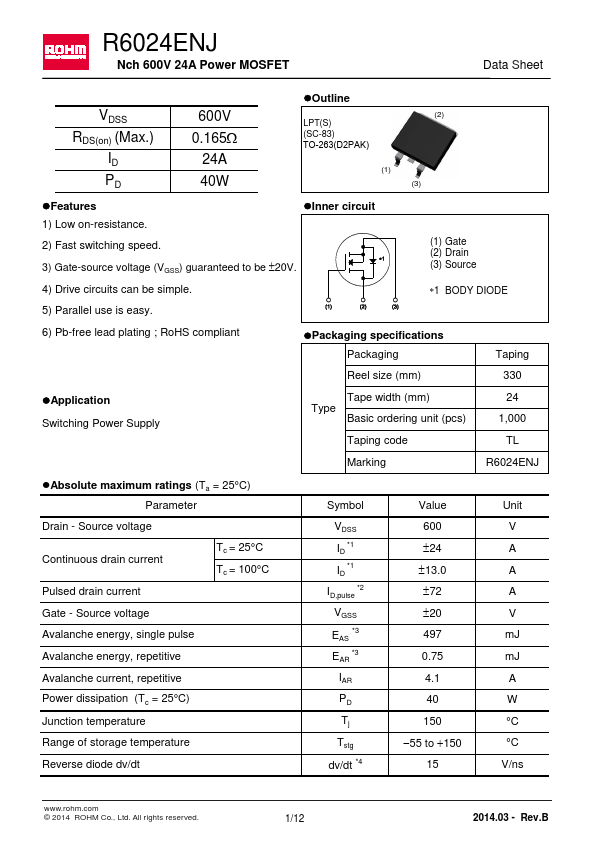 R6024ENJ ROHM