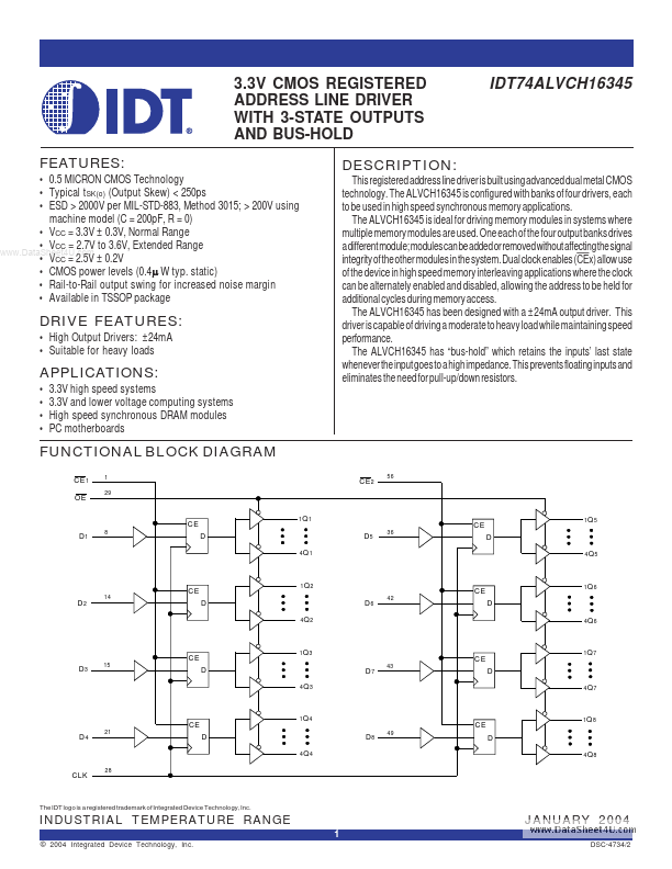 IDT74ALVCH16345