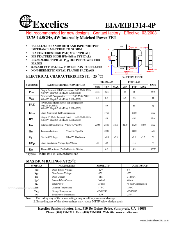 <?=EIB1314-4P?> डेटा पत्रक पीडीएफ