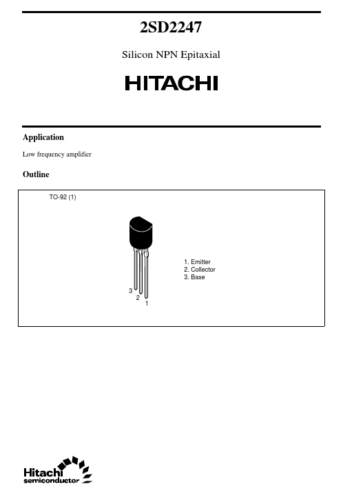 2SD2247 Hitachi Semiconductor