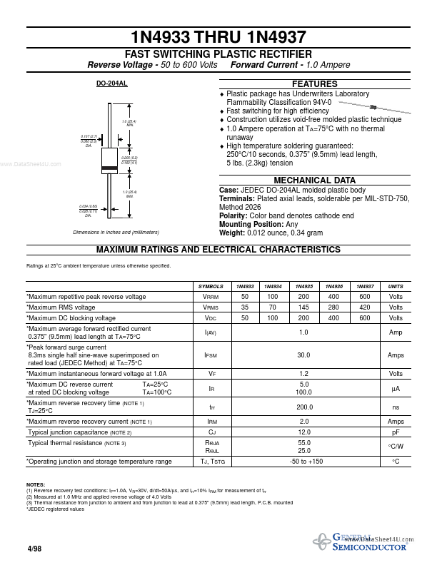 IN4935 General Semiconductor