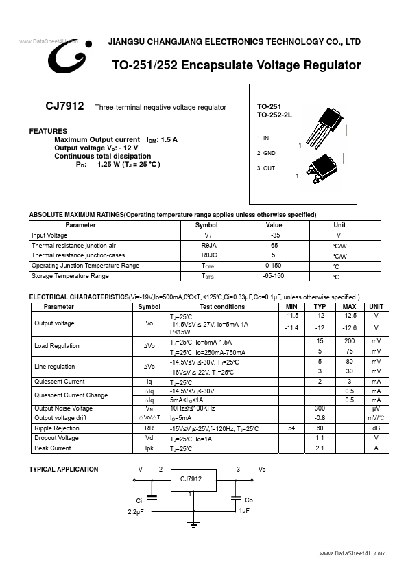 <?=CJ7912?> डेटा पत्रक पीडीएफ