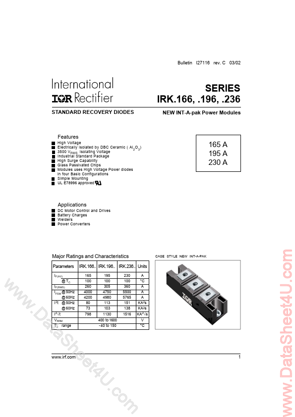 IRKJ166 International Rectifier