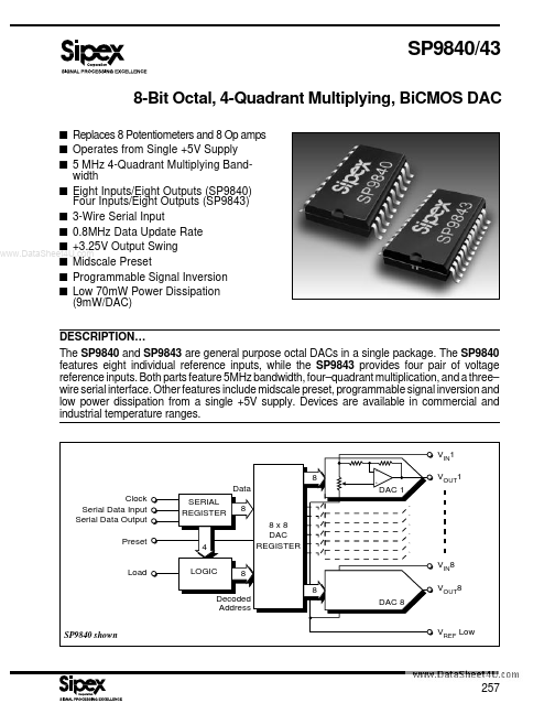 SP9843 Sipex Corporation