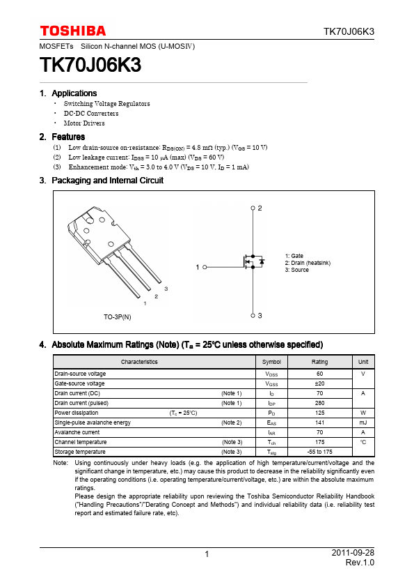 TK70J06K3