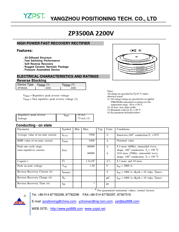 <?=ZP3500A-2200V?> डेटा पत्रक पीडीएफ