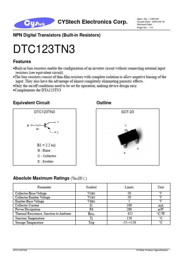 DTC123TN3