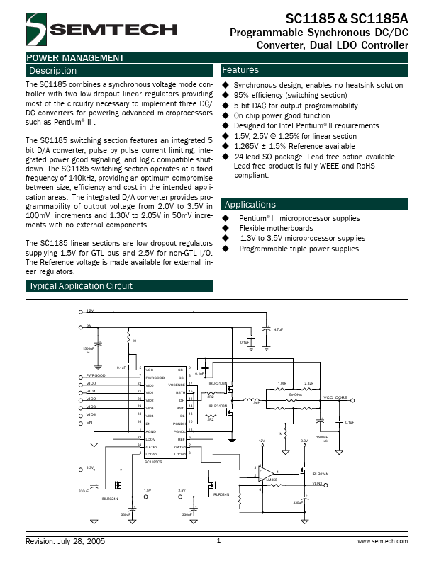 SC1185A Semtech Corporation