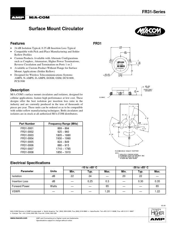 FR31-0005 Tyco Electronics