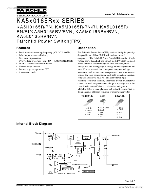 KA3S0880Rxx Fairchild Semiconductor