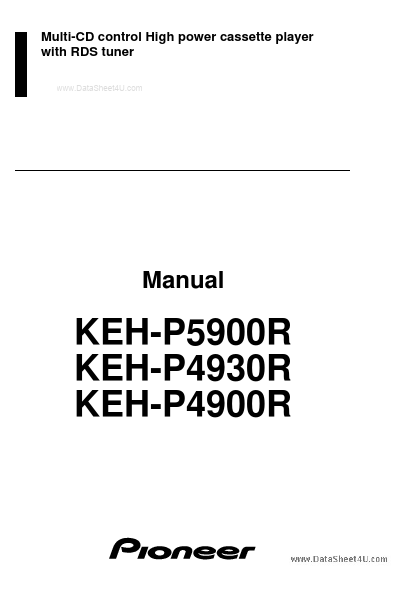 <?=KEH-P4930R?> डेटा पत्रक पीडीएफ