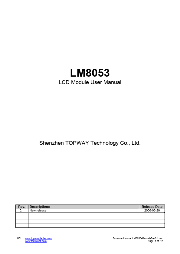 LM8053 TOPWAY