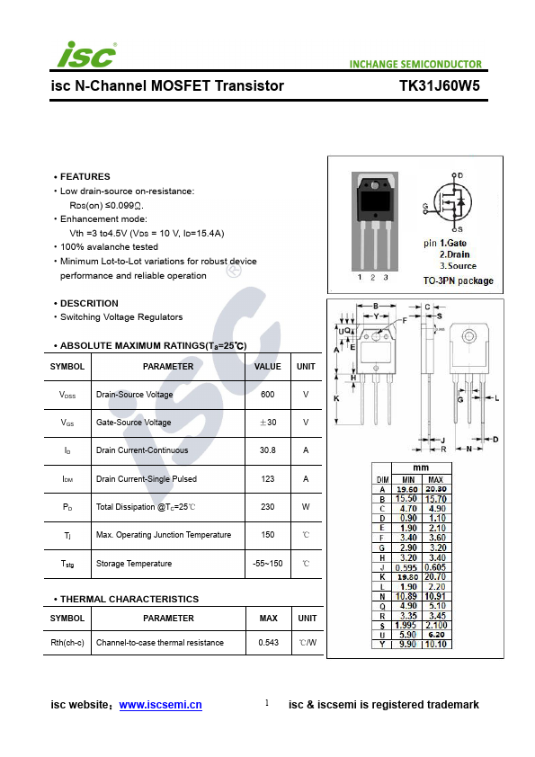 TK31J60W5