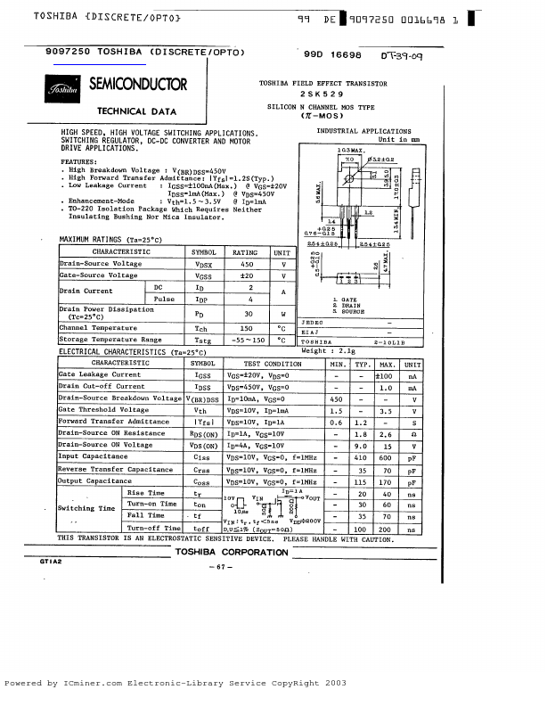 2SK529 Toshiba