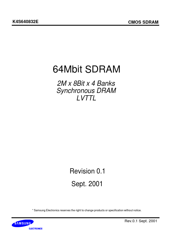 K4S640832E Samsung semiconductor