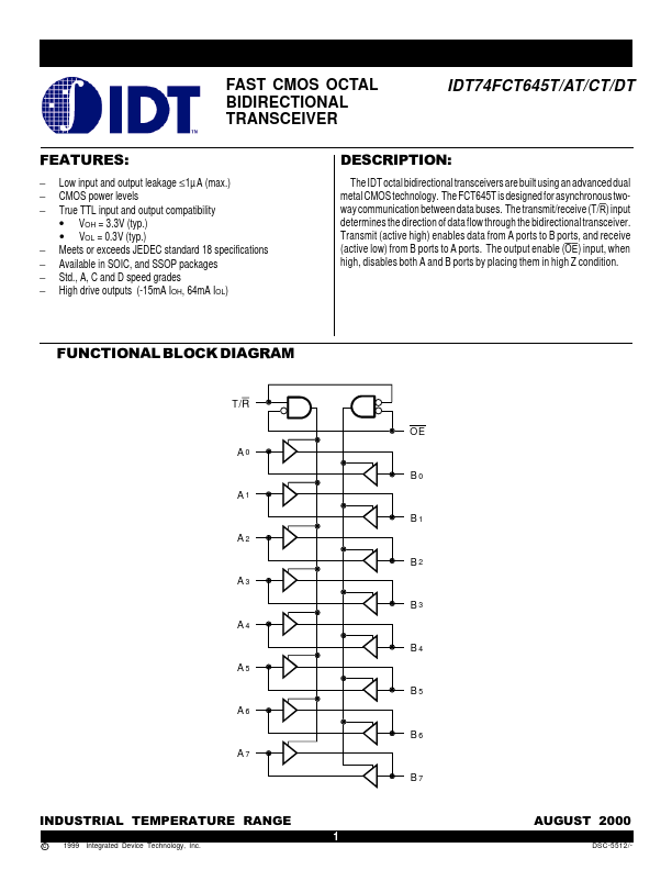 IDT74FCT645CT