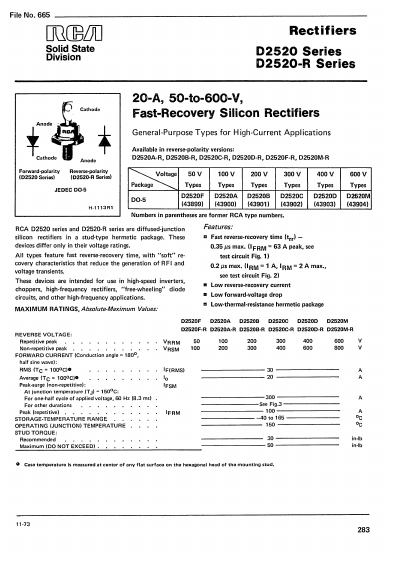 D2520C-R RCA