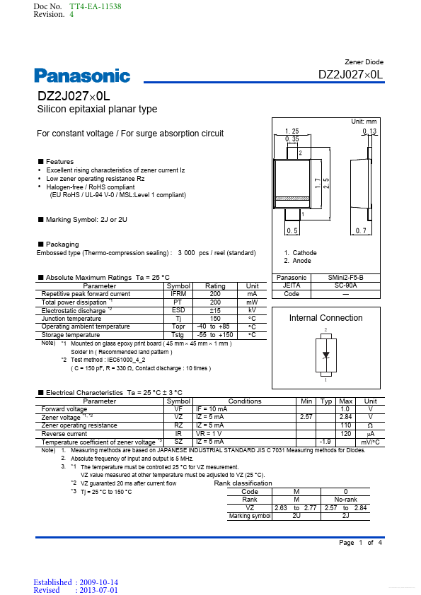 DZ2J030M0L Panasonic