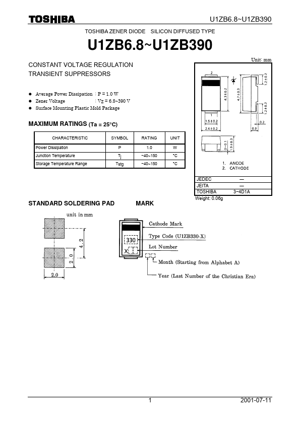 U1ZB20 Toshiba Semiconductor