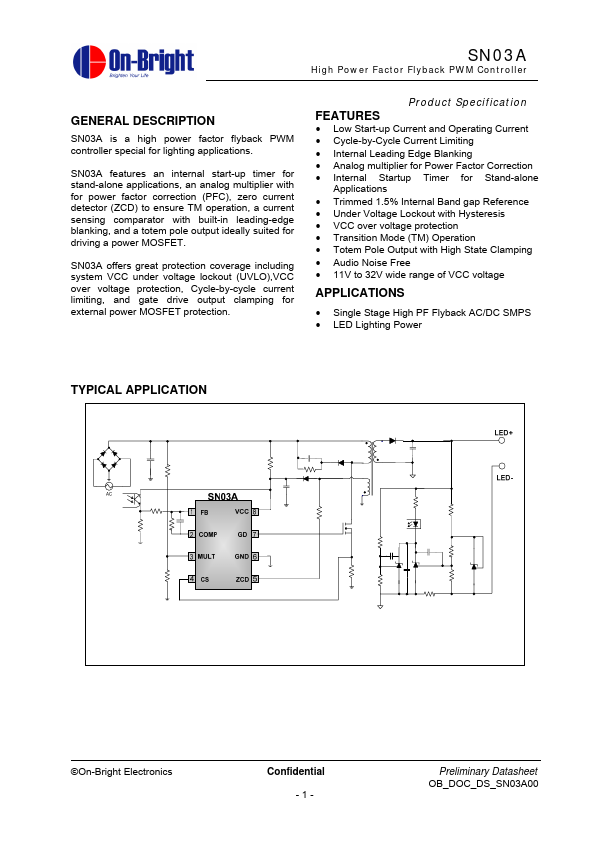 SN03ACP On-Bright