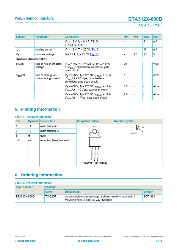 BTA312X-600D