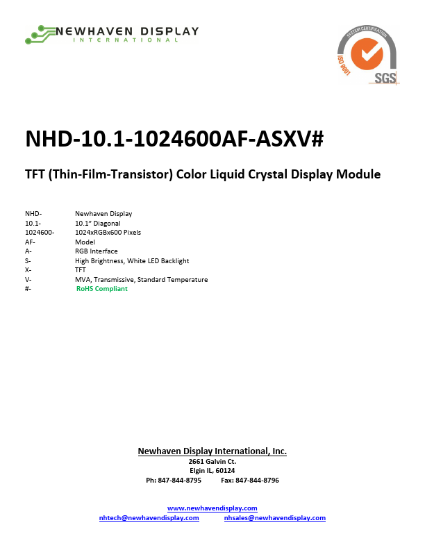 NHD-10.1-1024600AF-ASXV