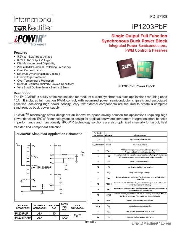 IP1203PBF International Rectifier