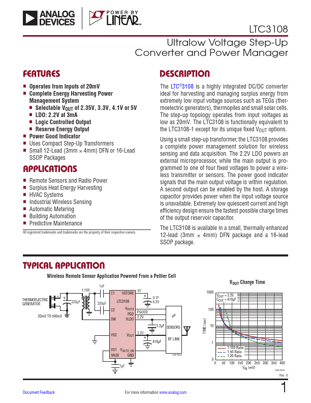 LTC3108 Linear Technology