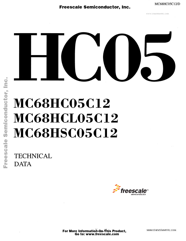 <?=MC68HCL05C12?> डेटा पत्रक पीडीएफ
