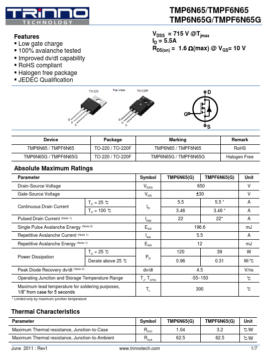 TMP6N65G