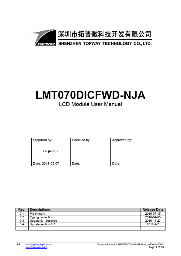 LMT070DICFWD-NJA