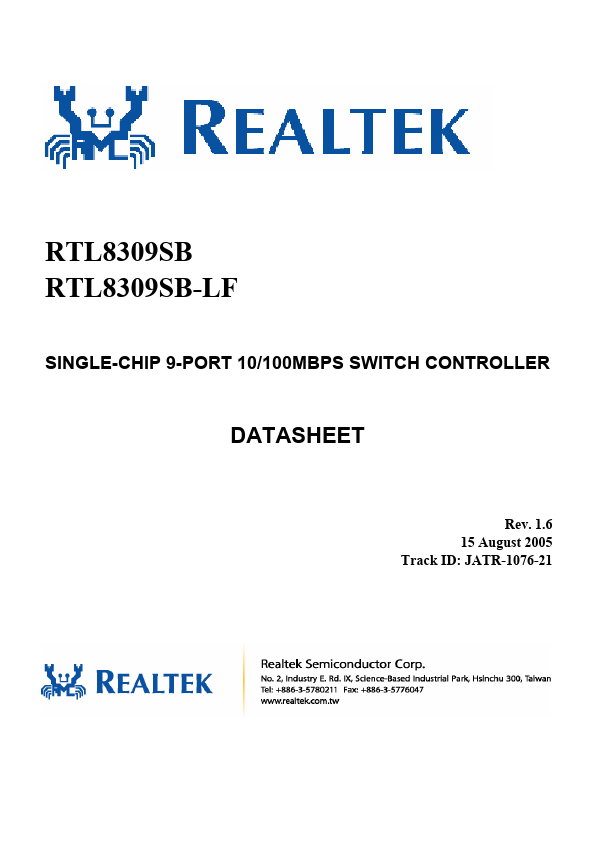 RTL8309SB Realtek Microelectronics