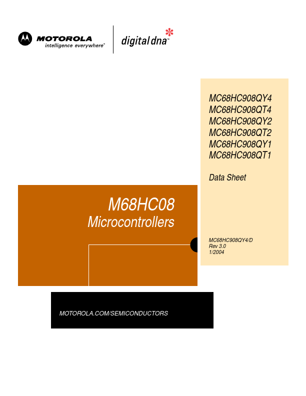 MC68HC908QT4 Motorola Semiconductor