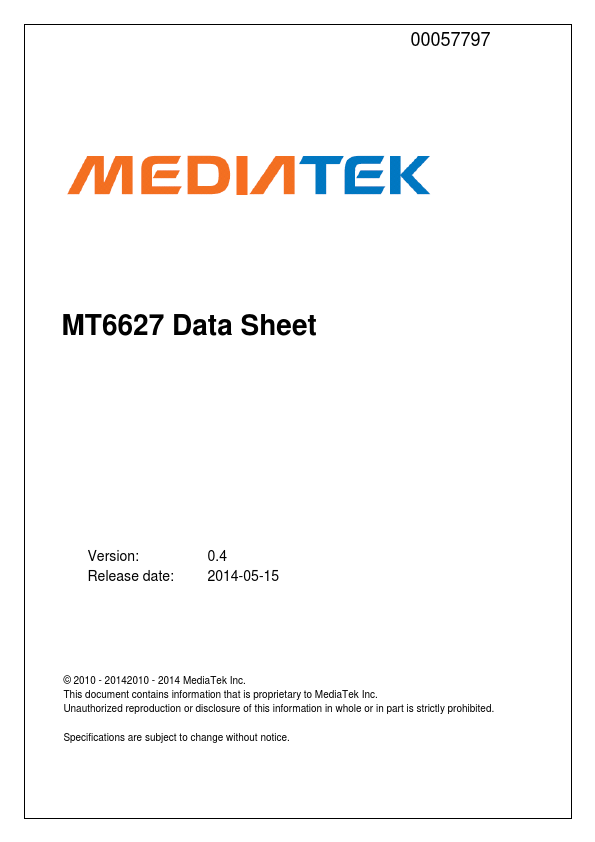 MT6627 MediaTek
