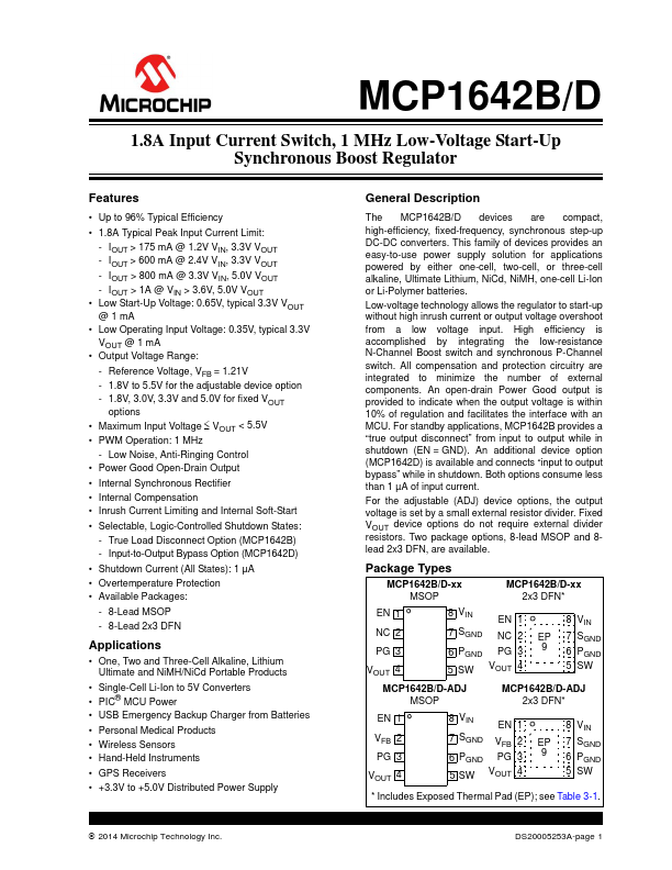 MCP1642D Microchip