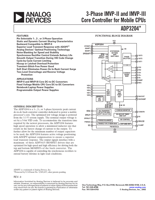 ADP3204 Analog Devices