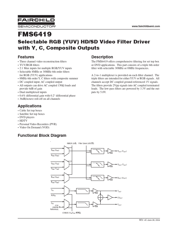 FMS6419MSA28 Fairchild Semiconductor