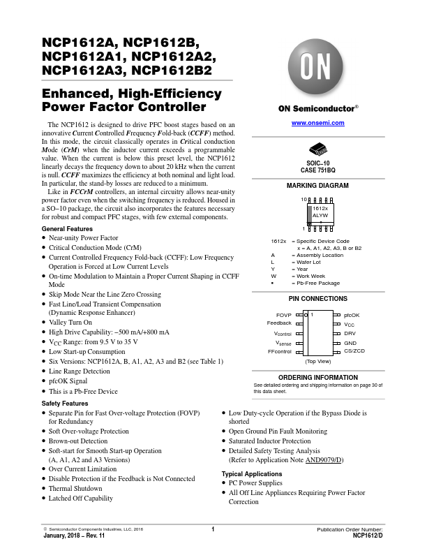 NCP1612A ON Semiconductor