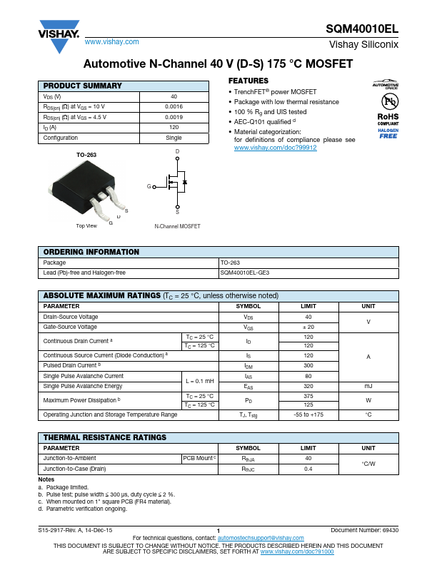 <?=SQM40010EL?> डेटा पत्रक पीडीएफ