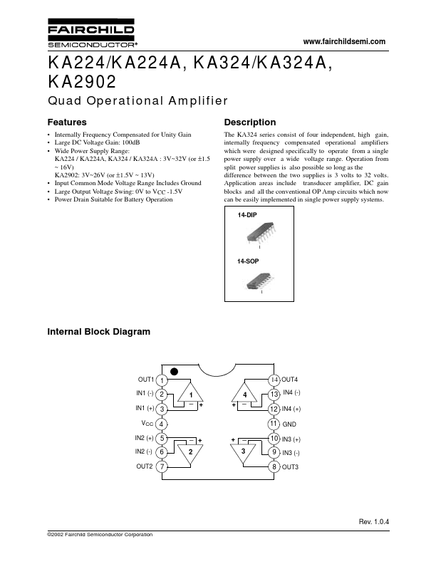 <?=KA2902?> डेटा पत्रक पीडीएफ