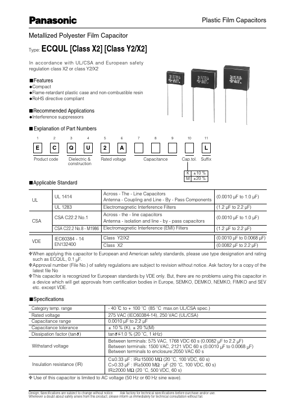 ECQU2A155ML