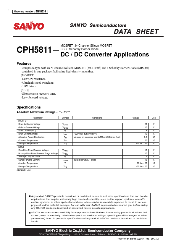 <?=CPH5811?> डेटा पत्रक पीडीएफ