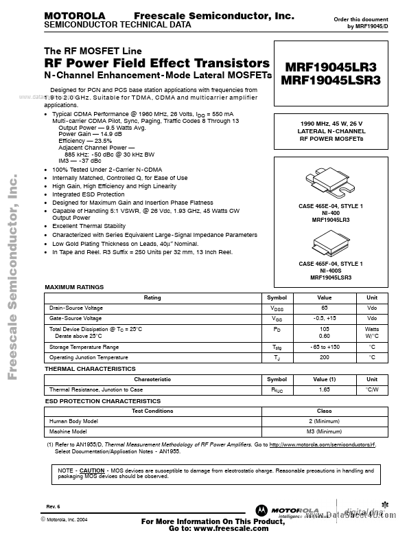 MRF19045LSR3