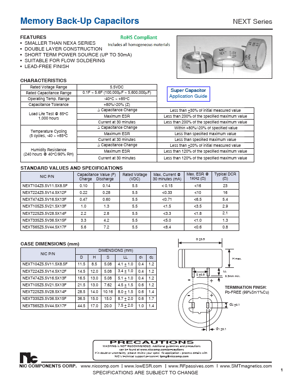 <?=NEXT105Z5.5V21.5X13F?> डेटा पत्रक पीडीएफ