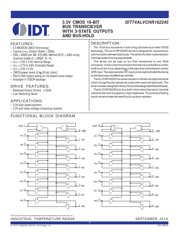 IDT74ALVCHR162245