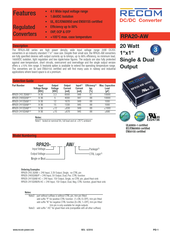 RPA20-2415DAW